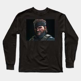 Solid Snake Looking At The Camera Long Sleeve T-Shirt